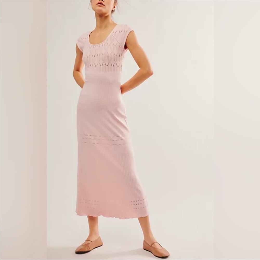 Free People Robin Seamless‎ Midi Dress Size XS/Small NWT